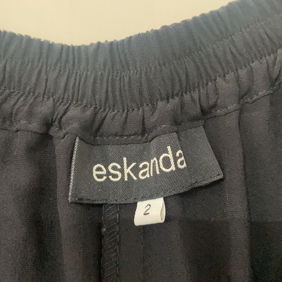 Like New! Eskandar Silk Trousers Wide/Open Leg - Picture 4 of 6